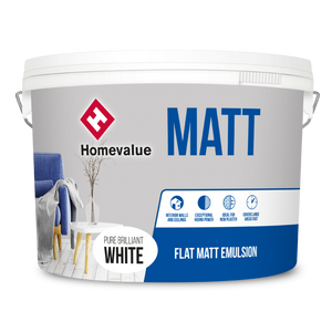 Homevalue Matt Emulsion Paint 10L White