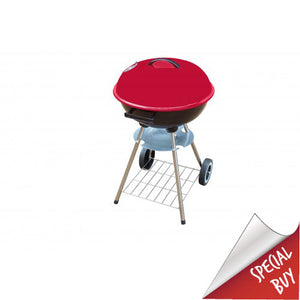 18" Kettle BBQ Red With Free 3 Piece Tool Set