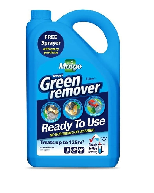 Mosgo Green Remover 5L & Free Pressure Sprayer