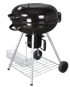 56cm Charcoal Kettle BBQ Black With Shelf